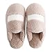 B/H Nvierno Hombre Pantuflas,Paio di pantofole in Peluche, Scarpe antiscivolo e calde in Peluche-Beige_38-39,Pantuflas cómodas, Resistentes