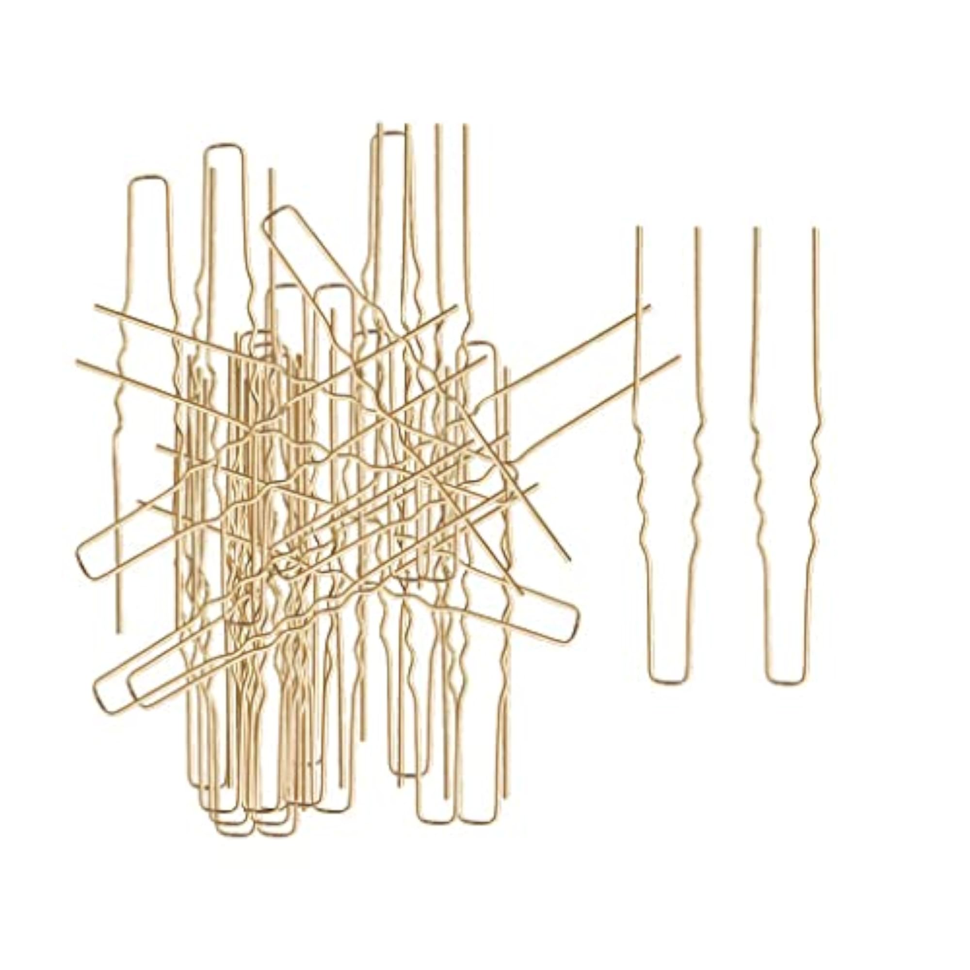 5x50 Pieces Gold Bobby Pins U Shape Hairpin