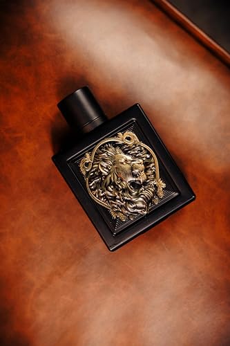 Image of Rayhaan Lion Eau De Parfum for Men | Premium Long Lasting Luxury Perfume Spray | Aromatic Spicy Fragrance with Pear, Lavender, Cinnamon & Vanilla Notes | Strong Projection & All-Day Performance | 100m | Fragranced body gel with floral, spicy, woody and musky notes