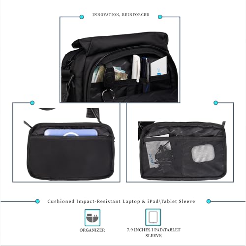 Image of F Gear Girona Soft Tablet Crossbody Sling Bag|Premium Finish with Tablet Sleeve|Stylish, Compact Everyday Sling Bag for Travel, Work & Commute|1 Compartment & 2 Pockets|Back Hidden Pocket