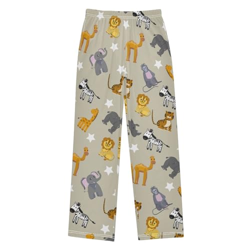 ZZXXB Camel Elephant Boys Long Pants Soft Trousers Elastic Waist Kids Lounge Bottoms with Pockets S-XL