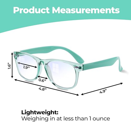 Image of GALVANOX Ava & Ethan Blue Light Glasses for Kids, Blue Light Blocking for Computer /Gaming (Ages 3-12)