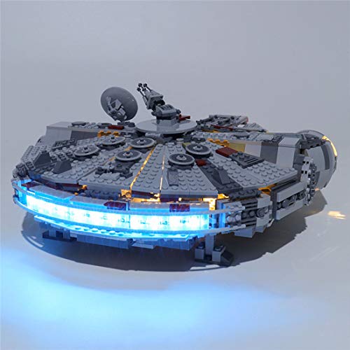 HYMAN LED Beleuchtung Set, Dekorations Licht für Millennium Falcon Raumschiff, Kompatibel mit Lego 75257 Star Wars (Kein… – Bild 8