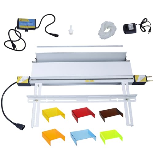 BOZHENYULEI 24(600mm) Plastic Acrylic Bending Machine 110v Acrylic Heat Bending Machine with Bracket Angle Adjustment PVC Bender Acrylic Pvc Bending Machine Glassiness Bender 1mm-6mm Thickness