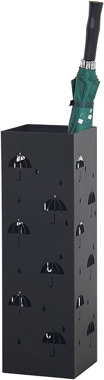 Porte-parapluie carré mural en métal perforé DASHADAO pour entrée