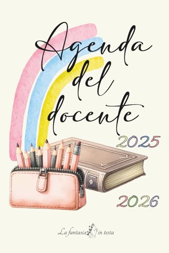 Agenda docente 2025-2026: Planner settimanale e mensile per insegnanti con registro voti, frasi motivazionali e risorse BES/DSA