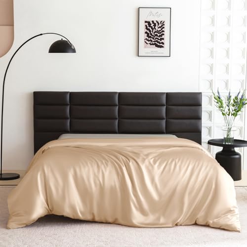 Housse de couette en soie respirante YZCIS 22 momme avec fermeture éclair Queen size