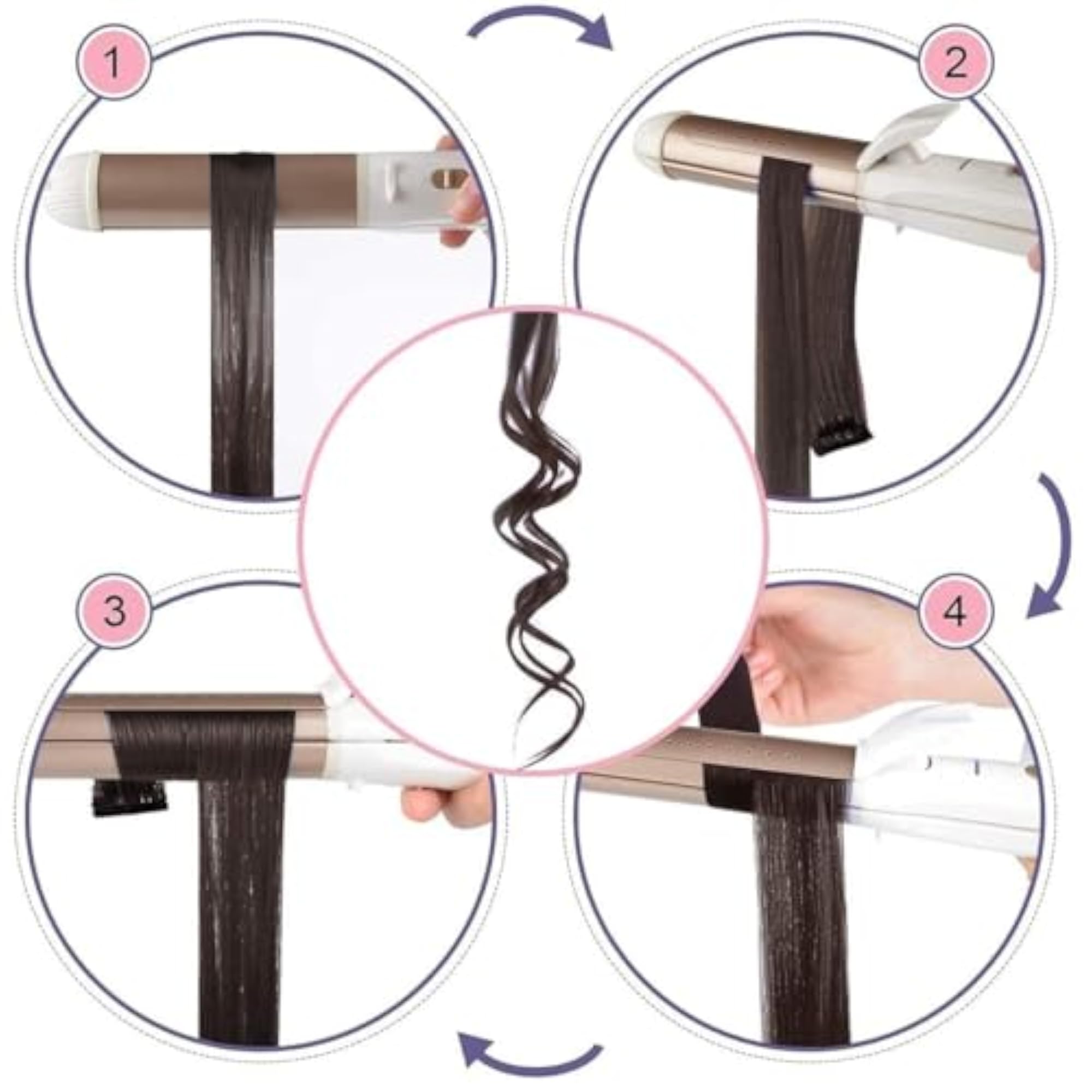 Full Head Party Highlights Clip-On Hair Extensions Pack of 6