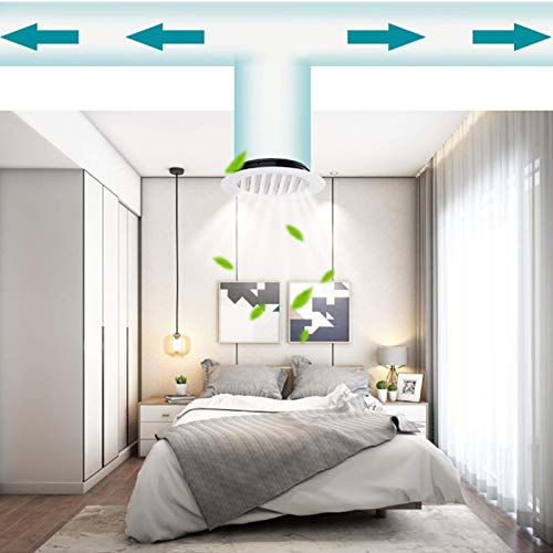 Couvercle de conduit de diffuseur blanc rond anti-refoulement design épuré Riloer