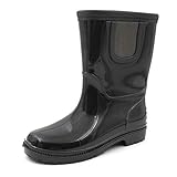 Amoji Kid Rain Chelsea Boots Rubber Wellies kids children Waterproof Boots Children Baby Child...