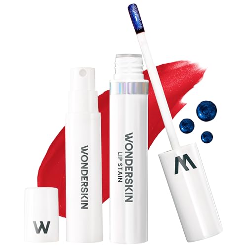 Wonderskin Wonder Blading Lip Stain Peel Off and Reveal Kit, Long Lasting, Waterproof Red Lip Tint