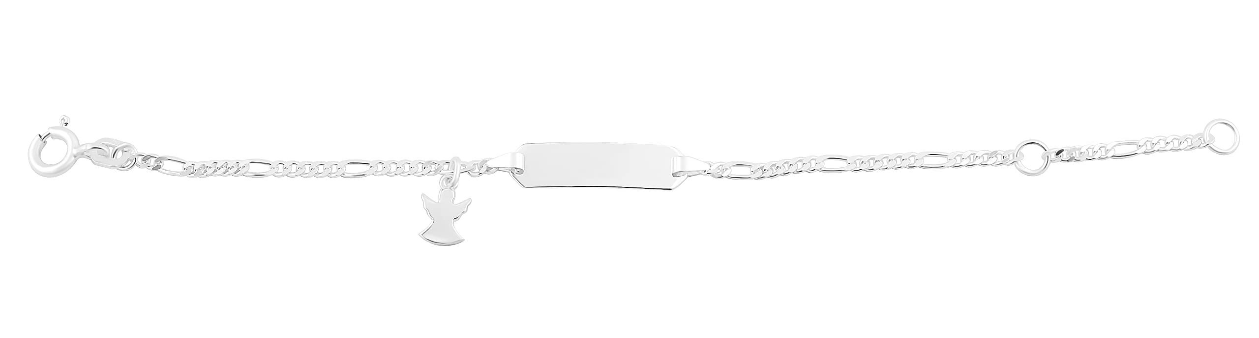 Personalisiertes Armband mit Gravur Mädchen 925 Silber Länge verstellbar 12-14 cm | Individuelle Geschenke Kinder mit Wunschgravur | Personalisierte Armbänder mit Namen