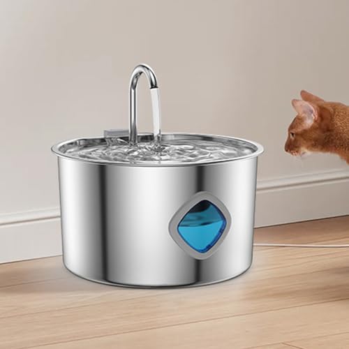 Dispensador automático de acero inoxidable higiénico para felinos y caninos domésticos 4