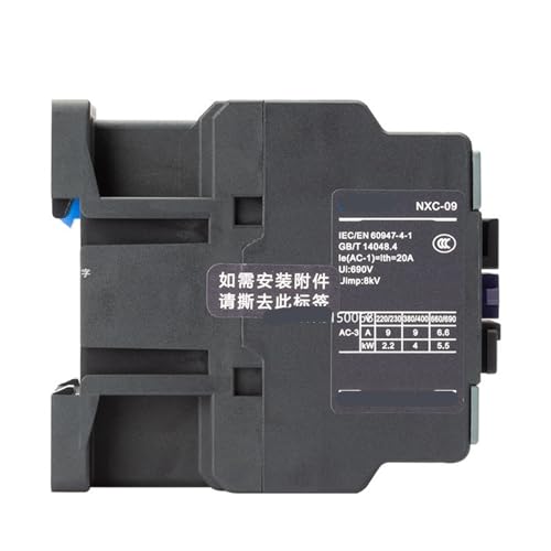 Contacteur de puissance électrique NXC-25 interchangeable LC1D bloc de commande rail CA