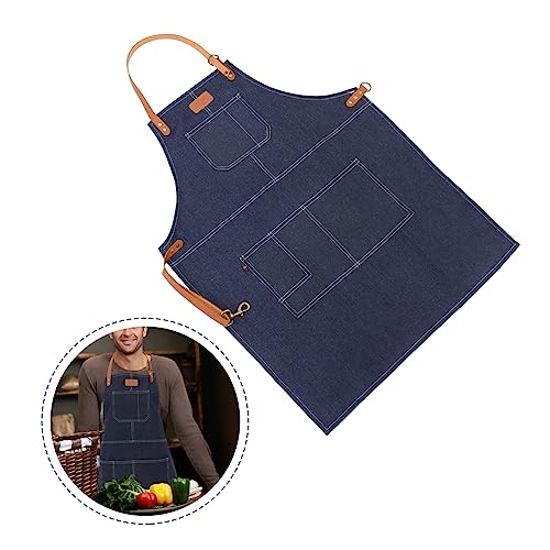 Tablier cuisine en jean idéal pour le barbecue et les ateliers