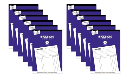 Bloc-notes de factures autocopiantes avec pages numérotées et feuillets détachables