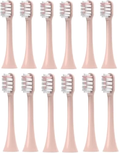 12 �݊� Soocas V1/X1/X3/X5/X3U/X3PRO/v1/v2 �\�j�b�N�d�����u���V�\�t�g�уm�Y���A�����p�u���V�w??�b�h(Pink)