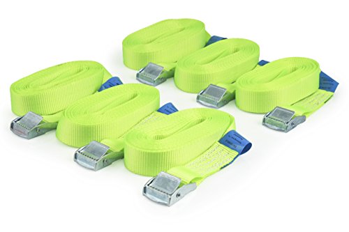 6 cinghie di fissaggio resistenti fino a 250 kg