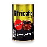 AFRICAFE - Organic Instant Coffee - Tanzania - 100% Arabica and Robusta - 250g Metal Tin