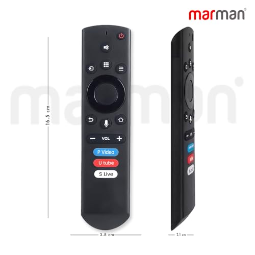 Image of marman Compatible with Thomson Tv Remote Control Original Model 9A Series 32PATH0011 40PATH7777 Suitable for 4K Full HD LED Smart Android Television with Bluetooth Voice Command - Pairing Must !