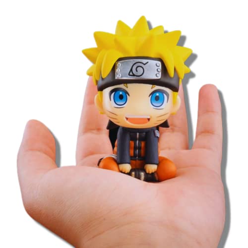 Kit Naruto - Boneco Naruto + Bandana Aldeia da Folha + Colar Akatsuki