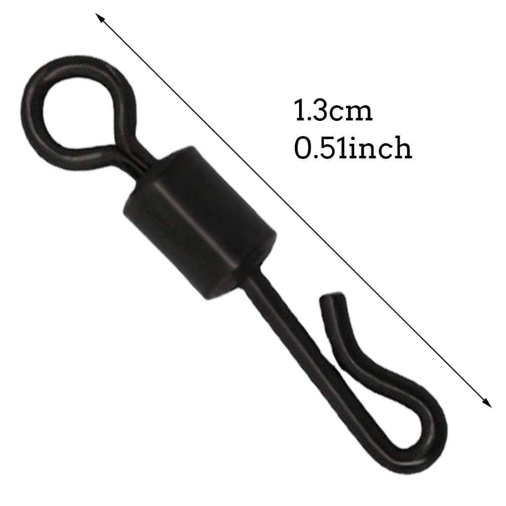 30 Pieces Quick Change Swivels Fishing Barrel Swivel Rolling Fishing It Is A Necessary Fishing Accessory For Anglers - Image 4
