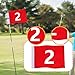 LeeQinersw Golf Flag, Standard Size 19.3 X 12.6 Inches, for Practice Courses, Country, Gardens and Outdoor Lawns, 2