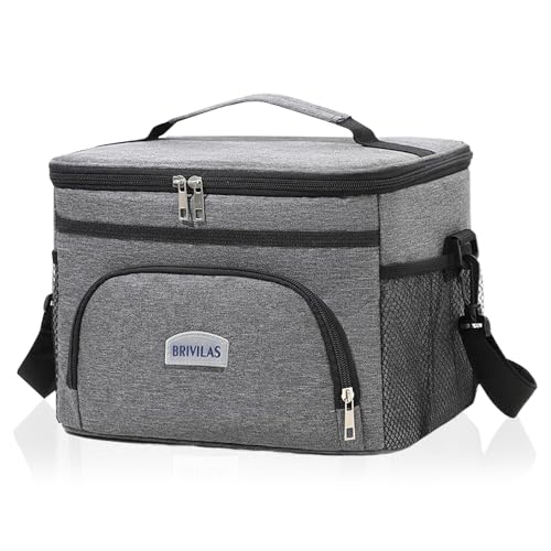 Bolsa Térmica Porta Alimentos 13,6L – Nevera Portátil Impermeable y Congelable, Lancheira Térmica para Trabajo, Oficina, Picnic, Playa, Colegio y Viajes