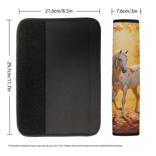 Image of AFPANQZ Horse Steering Wheel Cover for Women Sweat Absorbing Non-Slip Steering Wheel Protection Case Machine Washable Elastic Flexible Universal 14 to 15 inch