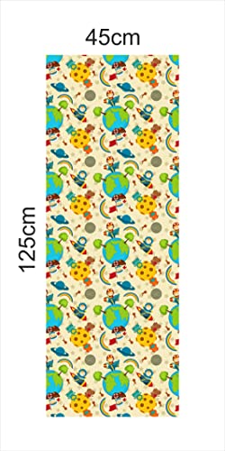 Image of CABANA HOMES (45cm x 125cm, 2 Rolls (12 sq. ft) Wallpaper for Kids Room Self Adhesive,Wall Stickers,Baby Room,Wardrobe,Furniture