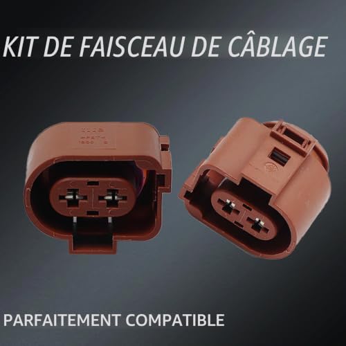 YananAC Ensemble de câbles de frein à main, frein de stationnement, connecteur, kit de réparation de faisceau de câbles, connecteur arrière, kit de réparation de câbles pour A4 B8 Avant A5 8T A6 4F C6 – vue 6