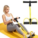 Itian Piede Rally di plastica Gamba Ginnico Busto Expander Slim Legs Attrezzature, Fasce di resitenza Attrezzo per Addominali Yoga Fitness Palestra di Formazione (Giallo)