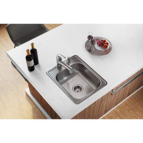 Image of Elkay Dayton D117213 Single Bowl Top Mount Stainless Steel Bar Sink
