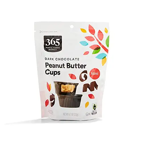 Mini Dark Chocolate Peanut Butter Cups, 4.7 Ounce