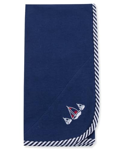 Little Me Blankets for Baby Boys\' Sailboats Swaddling Receiving Blanket - Thumbnail 2