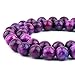 DIQIO Jade Stone Beads for Jewelry Making - 6mm Gemstone Round Loose Beads for Bracelets(58-60pcs, Sugilite Jade)