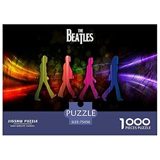 Puzzles 1000 pièces pour Adultes The Beatles Jigsaw Puzzle Famous Bands 1000 pièces Puzzles pour Adultes pour Family Time Brain Challenge 1000pcs (75x50cm) - Les Beatles, Paul McCartney, John Lennon, RIngo Starr, George Harrison Puzzles 1000 pièces pour Adultes The Beatles Jigsaw Puzzle Famous Bands 1000 pièces Puzzles pour Adultes pour Family Time Brain Challenge 1000pcs (75x50cm) – Image 2