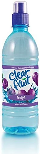 Clear Fruit Grape Water Sport Bottle, 16.9 oz (24 Pack)