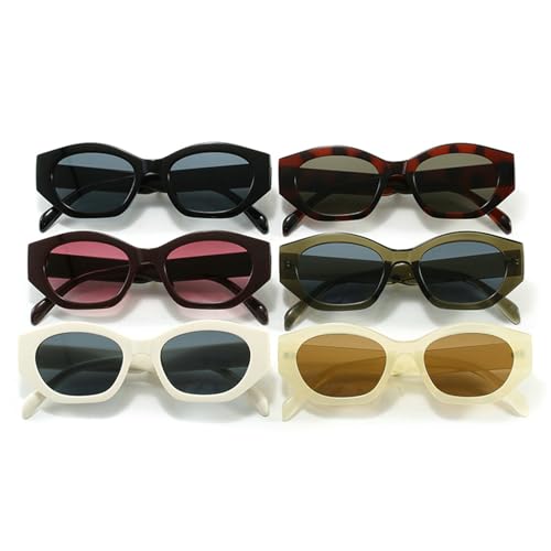COTIA Fashion Cat Eye Sunglasses for Women Men Vintage Irregular Polygon Personality Cat-eye Travel Outdoor Sun Glasses3