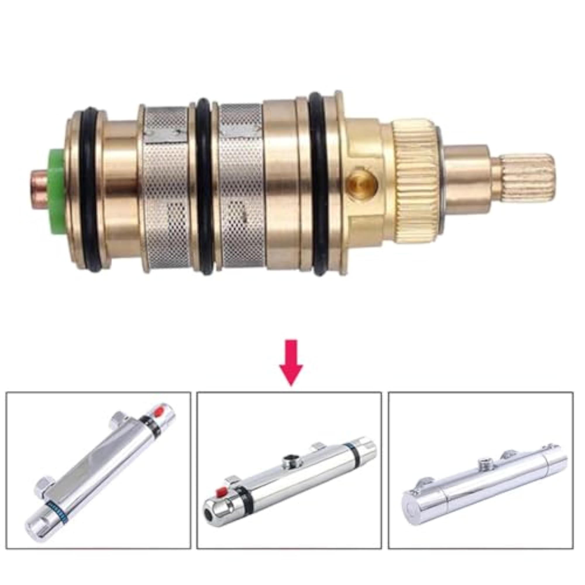 Brass Thermostatic Cartridge Valve for Bathroom