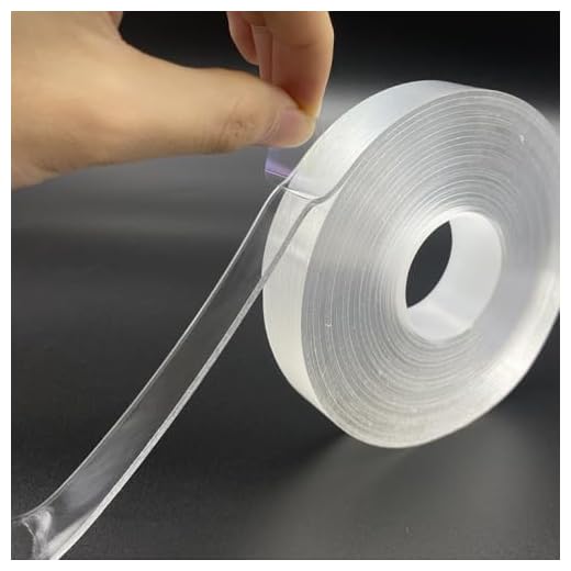 Double-Sided Mounting Tape 10ft - Multipurpose Removable Adhesive Foam Tape, Transparent Tape for Home, Office, Car