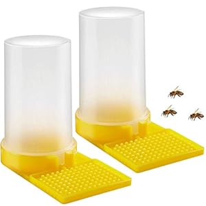 2 Pack Bee Water Feeder Beehive Bee Feeder Beekeeping Water Dispenser Honey Feeder Honey Beehive Entrance Feeder Bee Drinking Honey Beekeeping Equipment