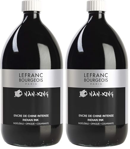 Encre de Chine Nan-King Lefranc Bourgeois noire fluide grand format 1L