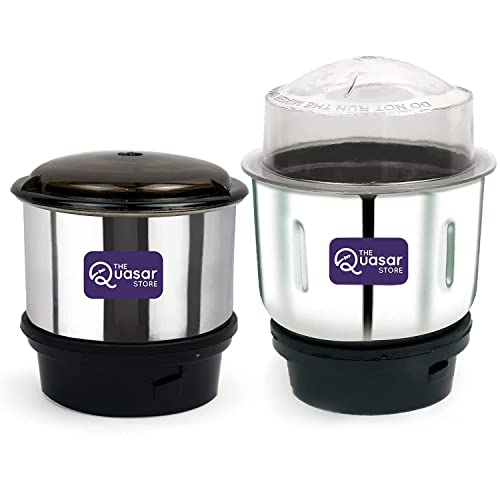 THE Quasar STORE® Mixer Grinder Chutney Jar Compatible for Bajaj GX1, GX3, GX4, GX8, GX3501, GX3701, GX4701, GX3000, GX400, GX3, 702,Twister Deluxe,Twister,Bravo Dlx (250ml 400ml)