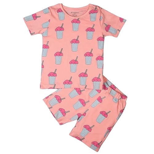 Image of Be Awara Kids Printed Half Sleeves T-shirt & Shorts Clothing Sets, 100% Cotton Soft Unisex Cord Set, Comfortable Wear for Kids With Cool Prints, Everyday Casual Wear for Boys & Girls