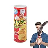 Boîte À Chips Serpent Sauteur - Ensemble De Farces D'articles De Blague, Gadget De Jouet De Blague D'Halloween, Gags Amusants De Fête De Choc Surprise, Fausses Boîtes De Nourriture Amusantes D