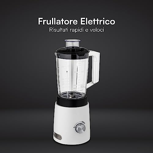 Baroni Home Frullatore Elettrico con Bicchiere in