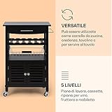 Zoom IMG-2 klarstein carrello cucina mobiletto salvaspazio Zoom IMG-2 klarstein carrello cucina mobiletto salvaspazio