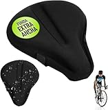 Nexara Protector Sillín Gel 33x23 cm para Bici Estática – Cubre Asiento Cómodo y Lavable para Entrenamientos Indoor, Spinning o Rehabilitación