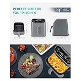 9 Quart XL Air Fryer Oven, 6-in-1 Electric Air Fryer with LCD Touch Panel for Family Cooking - Image 2